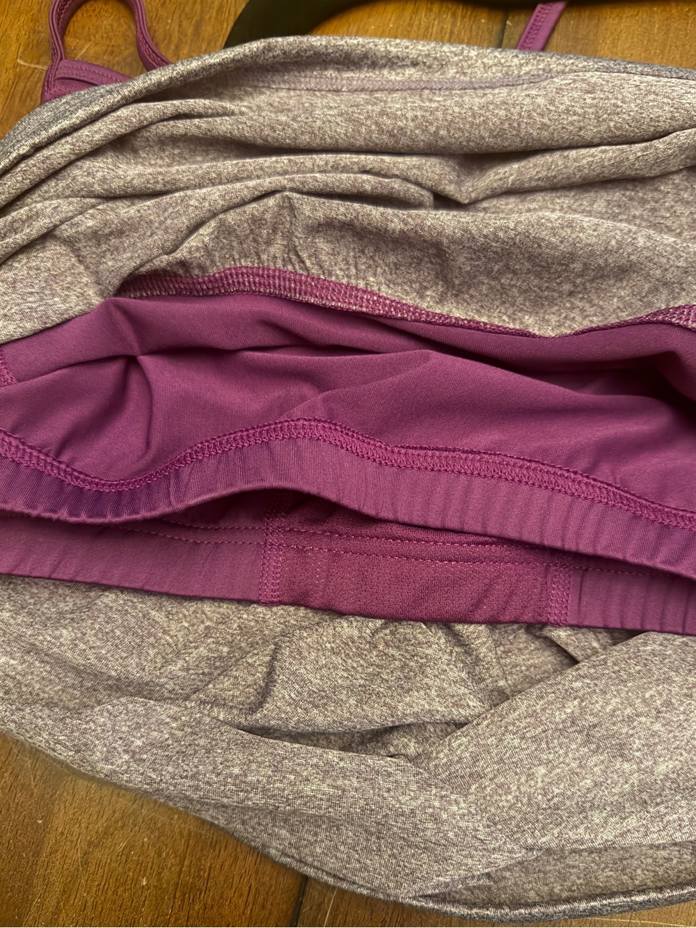 Champion Purple & Gray Seamless Sports Tank with Built-In Support - Picture 9 of 9